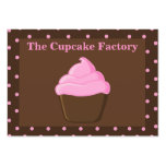 Pink and Brown Cupcake "chubby" Business Cards