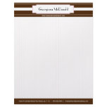 Pink and Brown Deluxe Letterhead