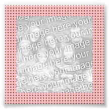 Pink and Brown Dots Frame Photo