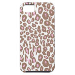 Pink and Brown Leopard Print iPhone 5 Covers