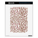 Pink and Brown Leopard Print NOOK Decal
