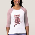 Pink and Brown Owlie t-shirts by Sugar_Pixie Pink and Brown Owlie t-shirts
