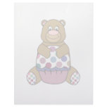 Pink And Brown Polka Dot Bear letterhead