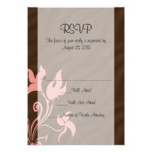 Pink and Brown Swirl Make-Up Artist or Salon Custom Invites