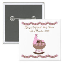 pink and brown themed Baby Shower
