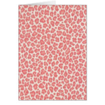 Pink and Cream Leopard Print Gifts Card