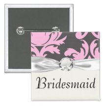 pink and deep gray large damask
