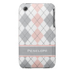 Pink and Gray iPhone 3g 3gs Case Mate Cover iPhone 3 Cover
