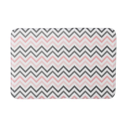 Pink and Gray Mix and Match Bath Mats