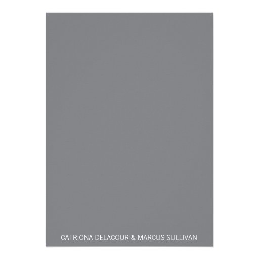 Pink and Gray Modern Typography Wedding Invitation