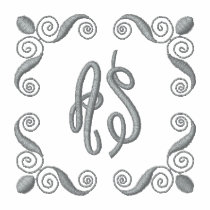 Pink and Gray Monogram Shirt embroidered shirts