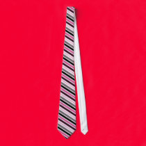 Pink and Gray Stripe ties