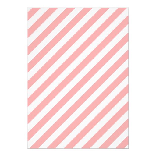 Pink and Gray Stripes Bridal Shower Invitation