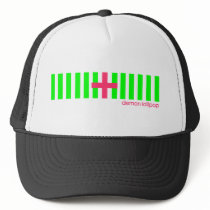 Pink and Green Battery Charge Hat