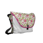 Pink and green floral Rickshaw messenger bag
