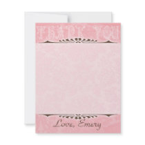 Pink and Green Florals Note Card invitations by NicChic Pink and Green Florals Note Card invitations