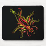 PInk and Green Flower Mouse Pads