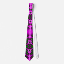 pink and green fractal ties