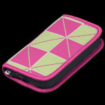 Pink and Green Geo Plaid planners