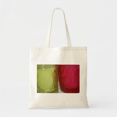 Pink  Green Luggage on Pink And Green Glass Candle Jars Tote Bag By Decoratingrosie6