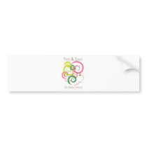 Pink and Green on My Mind bumper stickers