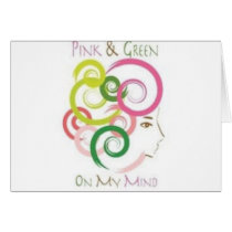 Pink and Green on My Mind Card