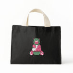 Pink And Green Polka Dot Bear bags