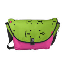 Pink and Green-Rickshaw Messanger bag Messenger Bags