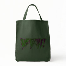 Pink and Green Vegan Tote Bags