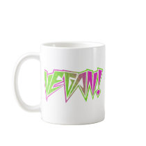 Pink and Green Vegan Mugs