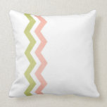 Pink and Green Zig Zag Pattern Pillows