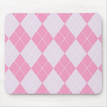 Pink and Grey Argyle Pattern mousepads by fantasian_angel Pink and Grey Argyle Pattern mousepads