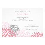 Pink and Grey Dahlia Bridal Shower Invite