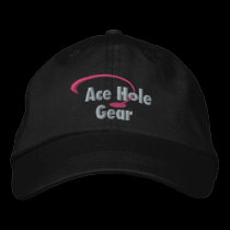 Pink and Grey Logo embroidered hats