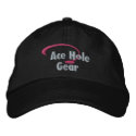 Pink and Grey Logo embroidered hats