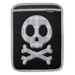 Pink and Grey Skull Sleeve For iPads