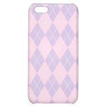 pink and lavender argyle pern case for iPhone 5C