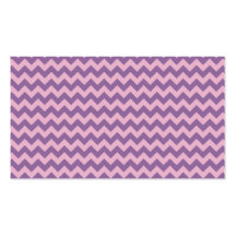 Pink and Lavender Chevron Pattern Business Card Template