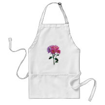 Pink and Lavender Mums Apron
