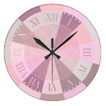 Pink and Mauve Girl's Room Damask Clocks