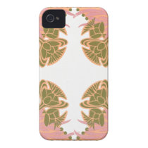Pink and Olive Floral iPhone 4 Covers