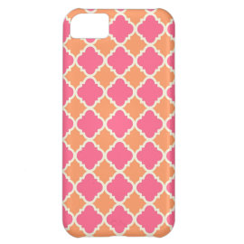 Pink and Orange Argyle Diamond Tile Pattern Gifts iPhone 5C Cases
