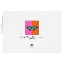 Pink and Orange Chevron Card