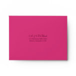 Pink and Orange Floral Wedding A-2 Envelopes