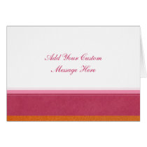 Pink and Orange Leather Look cards