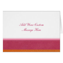 Pink and Orange Leather Look Cards