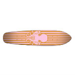 Pink and Orange Octopus Skate Deck