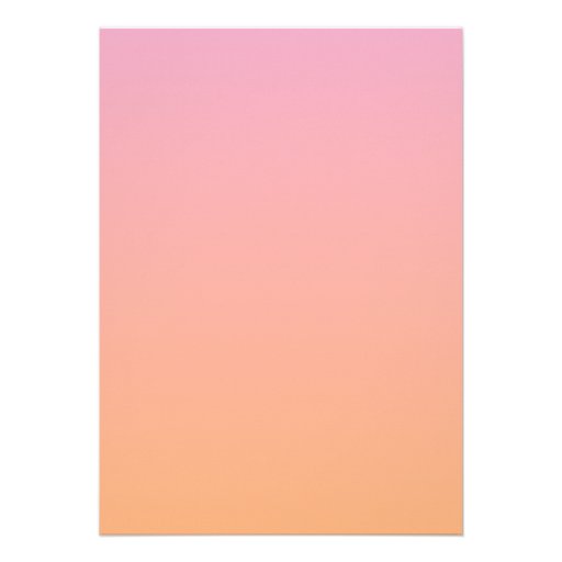 Pink and Orange Ombre Gradient Wedding Invitations