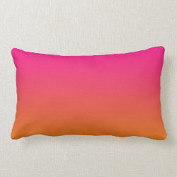 “Pink And Orange Ombre” Pillow
