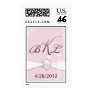 Pink and pearl Bat Mitzvah Invitation Stamp